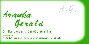 aranka gerold business card